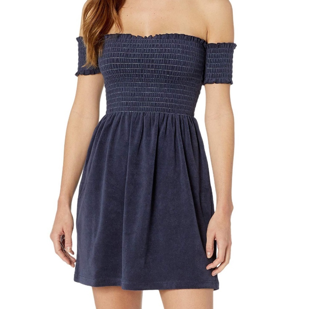 **SOLD**Juicy Couture Microterry Smocked Dress.